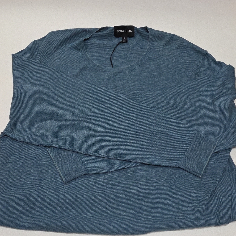 Bonobos Teal Knit Pullover